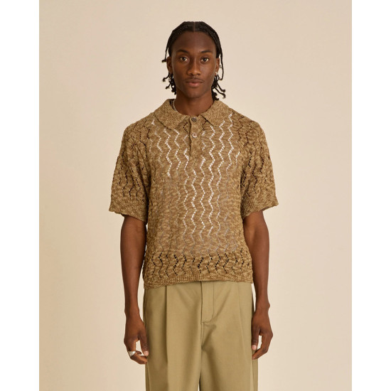 Obey Ανδρική μπλούζα polo Andre Polo Sweater Obey Ανδρική μπλούζα polo Andre Polo Sweater